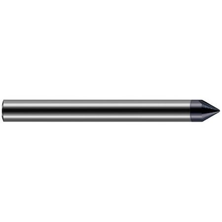 Harvey Tool 3/16 Shank dia. x1/64 in. Radius x 60 deg. Carbide Radius Engraver for Hardened Steels, 2 Flute 849012-C6